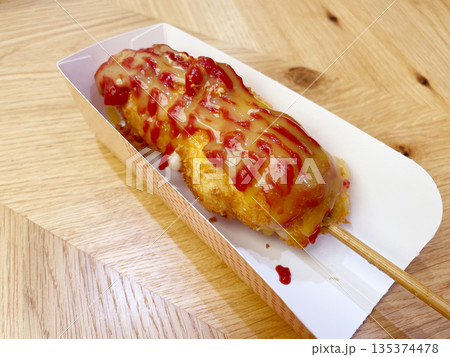 チーズハットグ 韓国風アメリカンドッグ 135374478