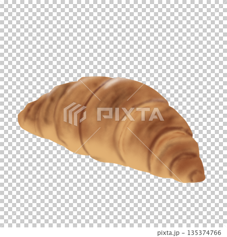 羊角麵包插圖素材 135374766