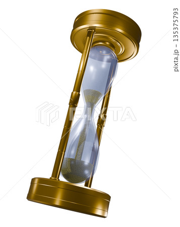 砂時計 hourglass sand clock sand glass(透過素材) 砂時計 hourglass sand clock sand glass(透過素材) 135375793