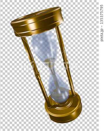 Hourglass sand clock sand glass (transparent material) 135375795