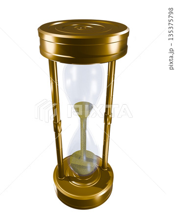 砂時計 hourglass sand clock sand glass(透過素材) 砂時計 hourglass sand clock sand glass(透過素材) 135375798