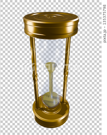 砂時計 hourglass sand clock sand glass(透過素材) 砂時計 hourglass sand clock sand glass(透過素材) 135375798