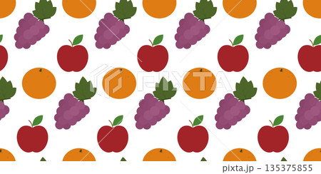 Mandarin Apple and Bunch of Grape Seamless Pattern Banner Format Minimalistic Flat Design Backdrop. Isolated Vector illustration Price list or Menu Card Background Print Material Banner, leaflets, tag Mandarin Apple and Bunch of Grape Seamless Pattern Banner Format Minimalistic Flat Design Backdrop. Isolated Vector illustration Price list or Menu Card Background Print Material Banner, leaflets, tag 135375855