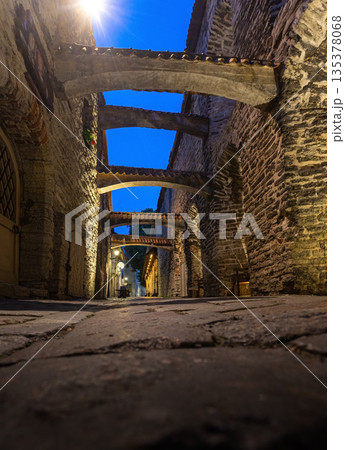 St. Catherine's passage tallinn old town at night St. Catherine's passage tallinn old town at night 135378068