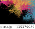 Abstract Color Paint Explosion Background 135379029