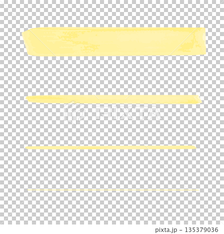 手描きのアンダーラインマーカーセット。ハイライト、重要なポイント。罫線、テキストを強調する時の装飾。 手描きのアンダーラインマーカーセット。ハイライト、重要なポイント。罫線、テキストを強調する時の装飾。 135379036