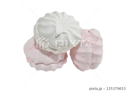 White and pink marshmallow Jaco. 135379653