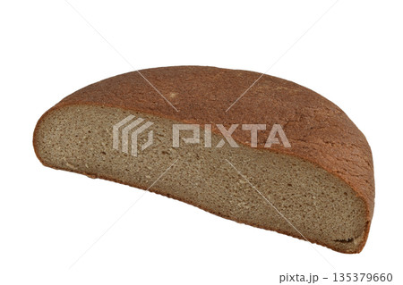 Bread made from rye flour. 135379660