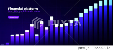 Growth Analytics Finance Strategy Business Investment Information Financial Analysis Stats Graph Up, Stock Chart. AI Tech Charts Trading Statistics Business Presentation Slides. Vector illustration Growth Analytics Finance Strategy Business Investment Information Financial Analysis Stats Graph Up, Stock Chart. AI Tech Charts Trading Statistics Business Presentation Slides. Vector illustration 135380012