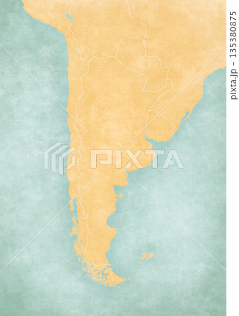 Map of Southern Cone - Blank map Map of Southern Cone - Blank map 135380875