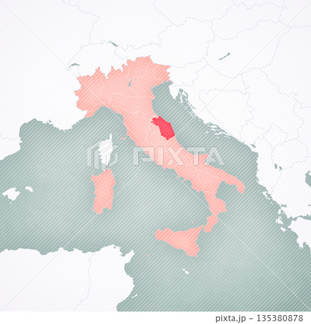 Map of Italy - Marche Map of Italy - Marche 135380878