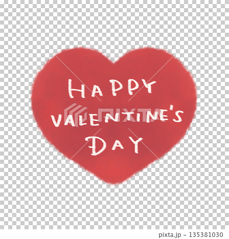 情人節紅色愛心字母 135381030