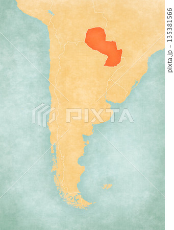Map of Southern Cone - Paraguay Map of Southern Cone - Paraguay 135381566