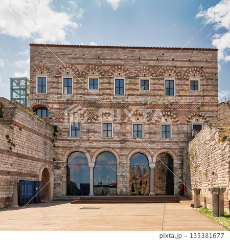 Exterior of Palace of the Porphyrogenitus Tekfur Sarayi, a Byzantine imperial palace in Istanbul Turkey Exterior of Palace of the Porphyrogenitus Tekfur Sarayi, a Byzantine imperial palace in Istanbul Turkey 135381677