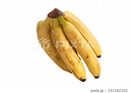 Banana bunch. Banana fruit clipping path 135382102