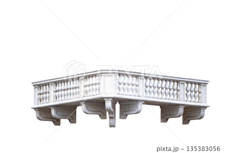 Beautiful balcony isolated Beautiful balcony isolated 135383056