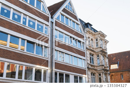 Town apartment building for housing investment. Town apartment building for housing investment. 135384327
