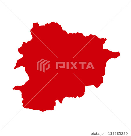 Map of Andorra, sign silhouette. World Map Globe. Vector Illustration isolated on white background. Europe continent Map of Andorra, sign silhouette. World Map Globe. Vector Illustration isolated on white background. Europe continent 135385229
