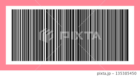 Barcode isolated on color background. Code stripes sticker. Barcode labels, customers qr code Barcode isolated on color background. Code stripes sticker. Barcode labels, customers qr code 135385450