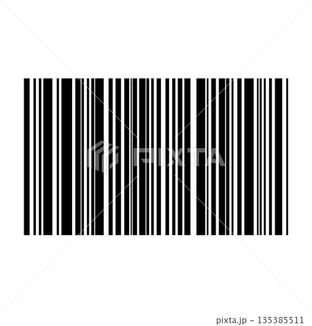 Barcode isolated on color background. Code stripes sticker. Barcode labels, customers qr code 135385511