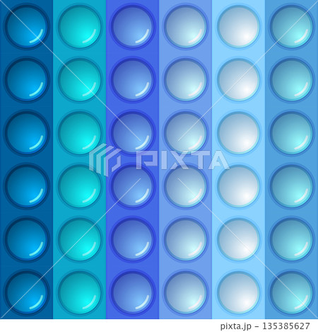 Seamless pattern with trendy game pop it, simple dimple. Rainbow fidget toy. Colorful antistress background. Doodle style. Bubbles popping square shape Seamless pattern with trendy game pop it, simple dimple. Rainbow fidget toy. Colorful antistress background. Doodle style. Bubbles popping square shape 135385627