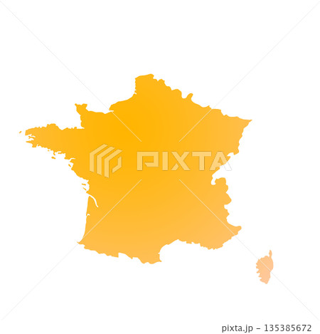 Map of France, sign silhouette. World Map Globe. Vector Illustration isolated on white background. Europe continent Map of France, sign silhouette. World Map Globe. Vector Illustration isolated on white background. Europe continent 135385672
