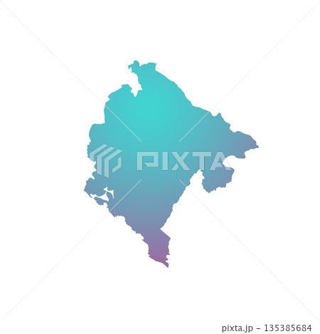 Map of Montenegro, sign silhouette. World Map Globe. Vector Illustration isolated on white background. Europe continent Map of Montenegro, sign silhouette. World Map Globe. Vector Illustration isolated on white background. Europe continent 135385684
