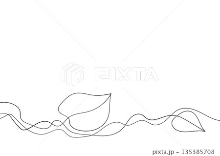 Floral silhouette art line. Flowers in continuous line drawing style. Border with tropical flower. Minimalist black linear sketch. Trendy vector illustration isolated. Contour frame for design Floral silhouette art line. Flowers in continuous line drawing style. Border with tropical flower. Minimalist black linear sketch. Trendy vector illustration isolated. Contour frame for design 135385708
