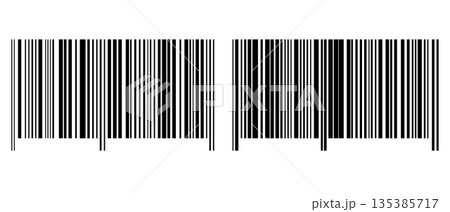 Barcode isolated on color background. Code stripes sticker. Barcode labels, customers qr code Barcode isolated on color background. Code stripes sticker. Barcode labels, customers qr code 135385717