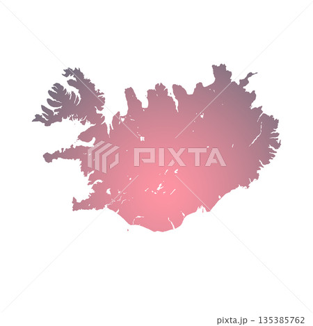 Map of Iceland, sign silhouette. World Map Globe. Vector Illustration isolated on transparent background. Europe continent Map of Iceland, sign silhouette. World Map Globe. Vector Illustration isolated on transparent background. Europe continent 135385762