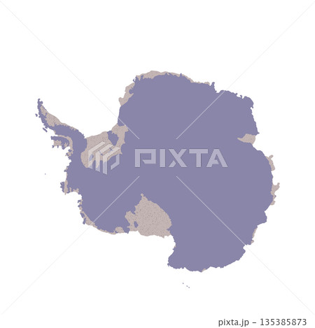 Map of Antarctica, sign silhouette. World Map Globe. Vector Illustration isolated on transparent background. Antarctic continent 135385873