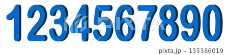 Set of colorful numbers. Vector illustration. Template elements for greeting card, web design. Mathematics educational children game Set of colorful numbers. Vector illustration. Template elements for greeting card, web design. Mathematics educational children game 135386019
