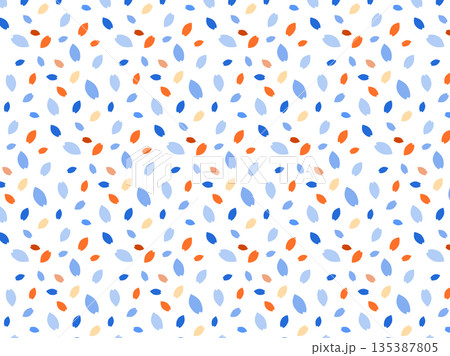 カラフル青色ブルーの背景　パターン　北欧風イメージ　ベクターpng 135387805