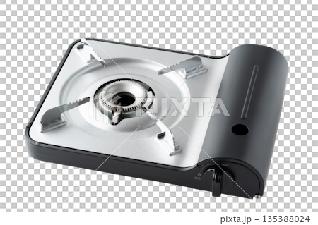 Portable stove on transparent background (png) 135388024