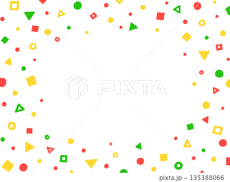 カラフルなかわいい模様のイラスト背景 135388066