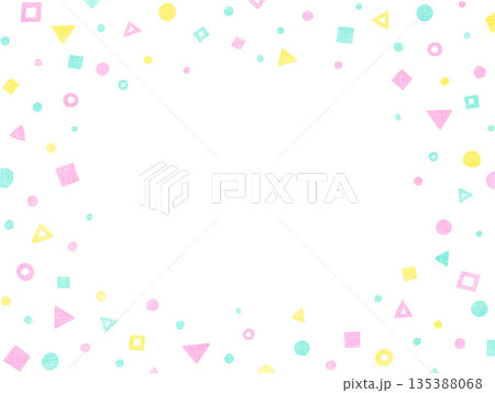 カラフルなかわいい模様のイラスト背景 135388068