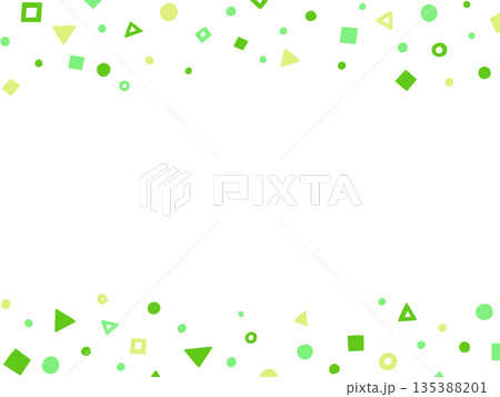 緑色のかわいい模様のイラスト背景 135388201