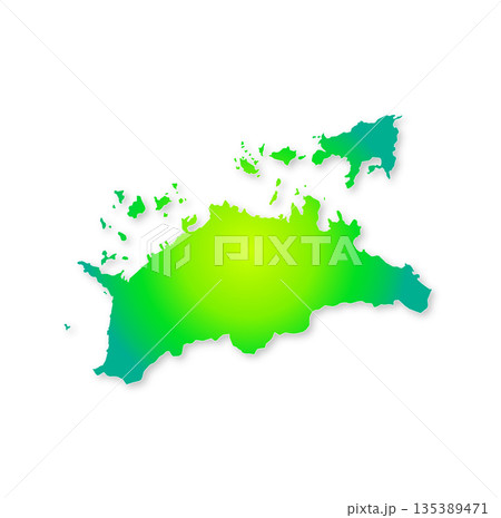 香川県地図 135389471