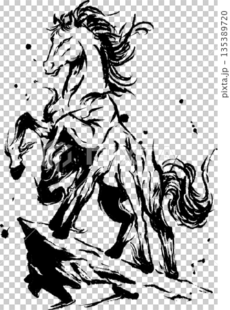 スネイプニルの墨絵イラスト 135389720