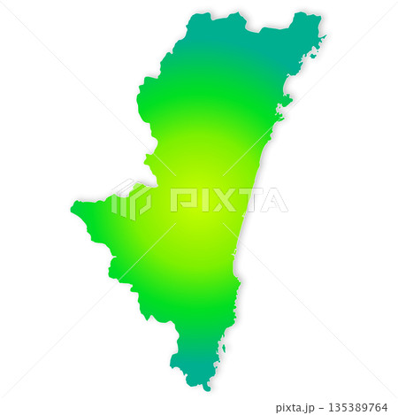 宮崎県地図 135389764
