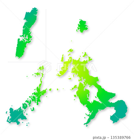 長崎県地図 135389766