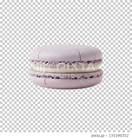 淡紫色馬卡龍（奶油餡） 135390352