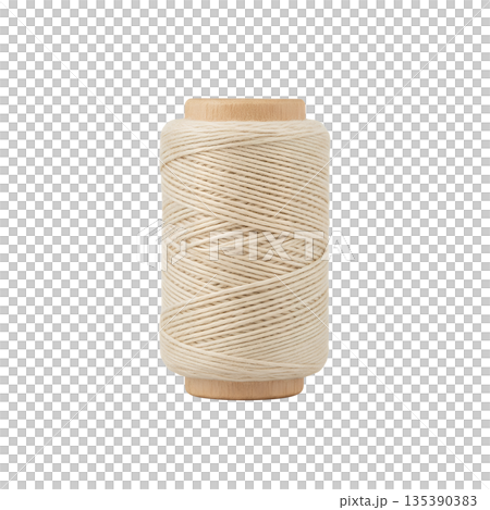 Minimalist material made from natural cotton string spool 135390383