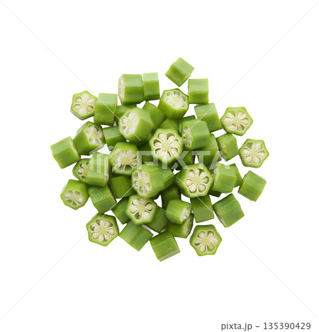 刻みオクラ 単体 135390429