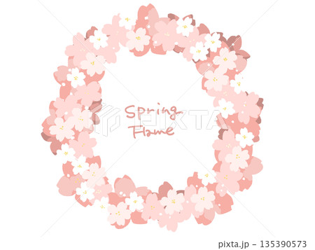 桜フレーム 135390573