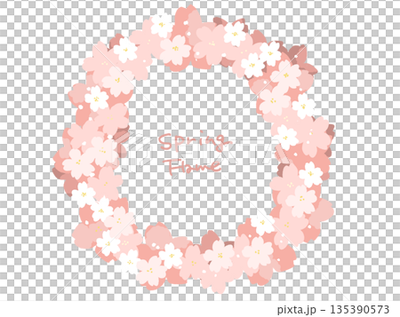 桜フレーム 135390573