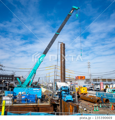 橋の架け替え工事 新河岸川 川越市 2025.12　1:1 135390669