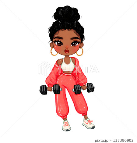 beautiful young woman dancing in a party dress 135390902