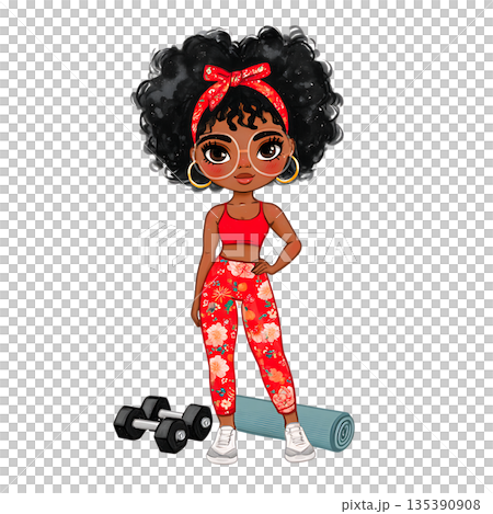 beautiful young woman dancing in a party dress 135390908