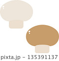 マッシュルームのイラスト 135391137